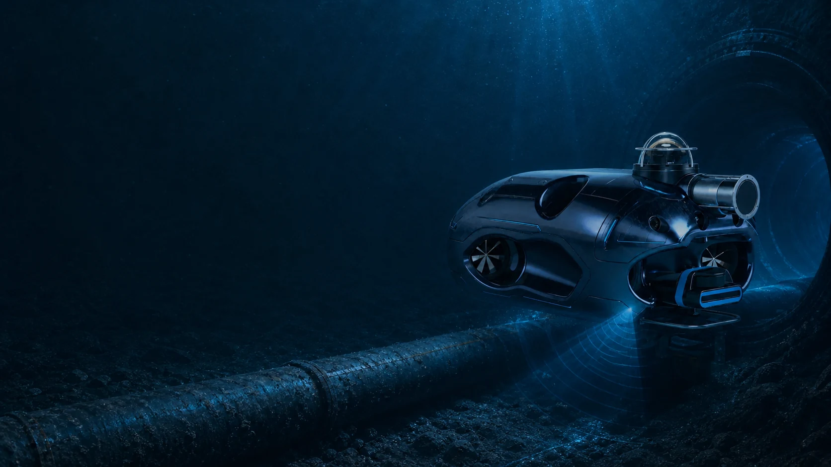 See through the blind spots of turbid and high-water pipelines