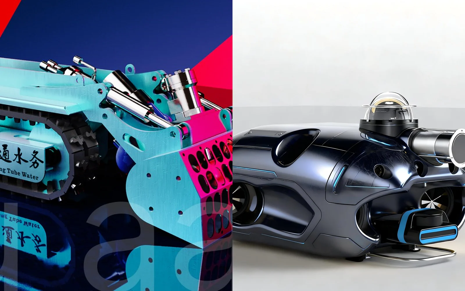 Underwater dredging robot systems